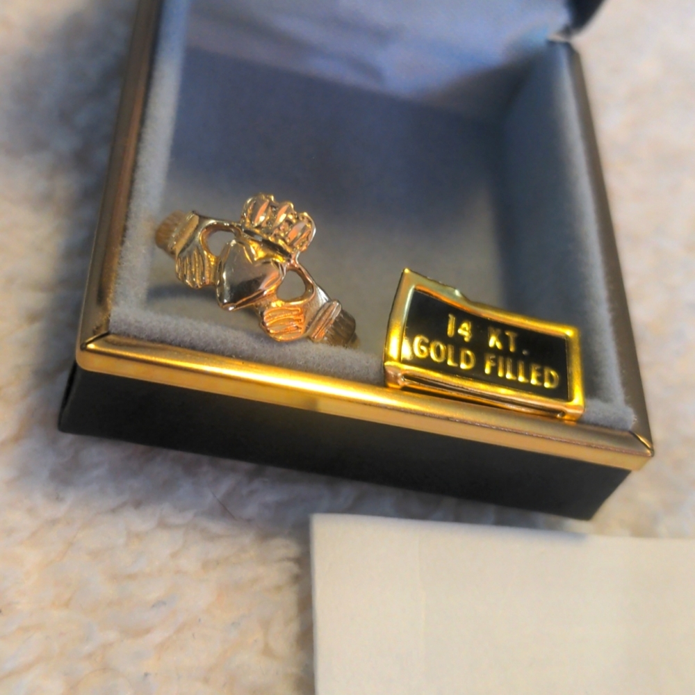 14k Gold Filled Claddagh Ring Size 7
